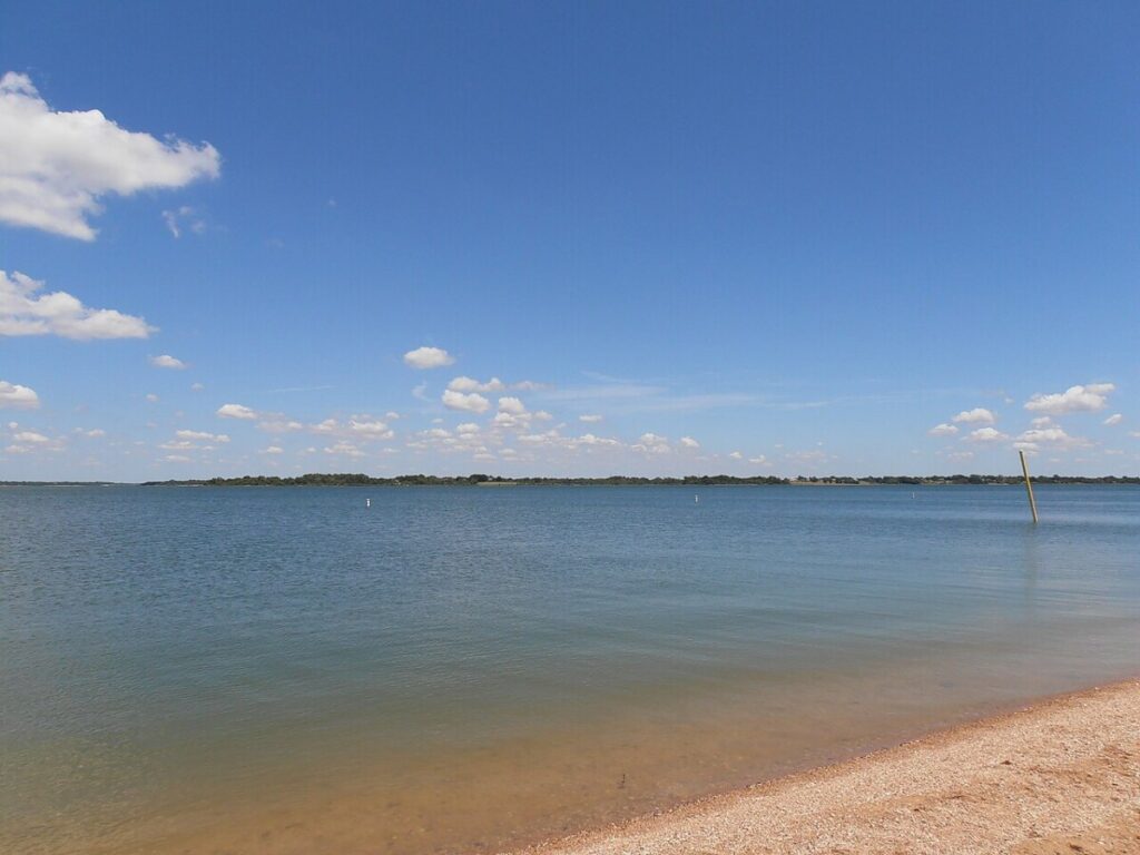 Lavon Lake shoreline near Wylie and Lavon, TX
